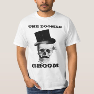 Camiseta El diseño divertido condenado del boda del novio