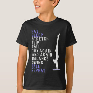 Camiseta El diseño fresco de la gimnasia de los chicas come