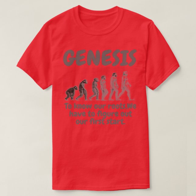 Camiseta El diseño hermoso expresa la génesis (Diseño del anverso)