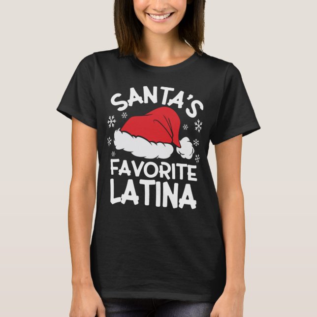 Camiseta El diseño latino favorito de Santa María para Fies (Anverso)