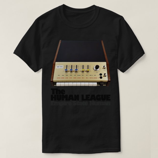 Camiseta El diseño original retro de la liga humana (Diseño del anverso)