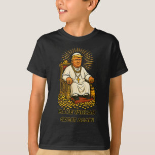 Camiseta El diseño papal de Trump divertido con las ovejas