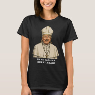 Camiseta El diseño papal de Trump divertido con las ovejas