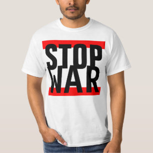 Camiseta El diseño "raya simplemente GUERRA roja de la