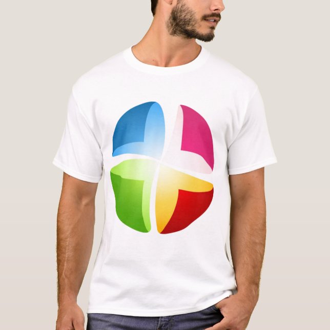 Camiseta El diseño redondo de la bola (Anverso)
