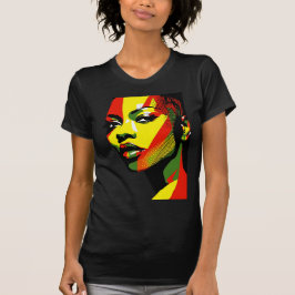 Camiseta El diseño único y bonito verde rojo del 10 de juni