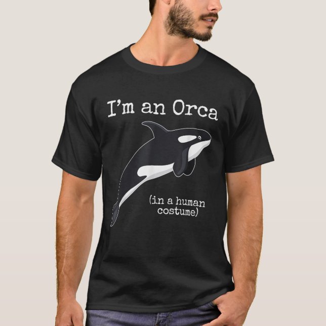 Camiseta El disfraz de ballena asesina de orca soy orca en  (Anverso)