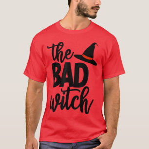 Camiseta El disfraz de Gorra de Bad Witch Halloween