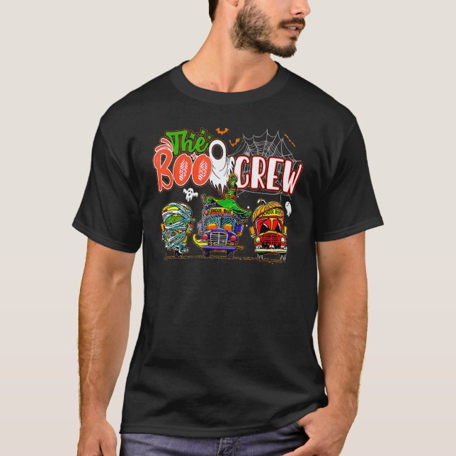 Camiseta El disfraz de Halloween del conductor de autobús e (Anverso)