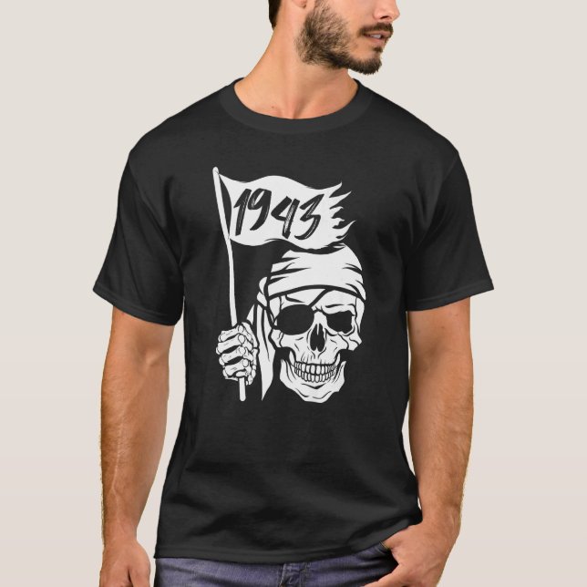 Camiseta El disfraz de la bandera del capitán del Pirata y  (Anverso)