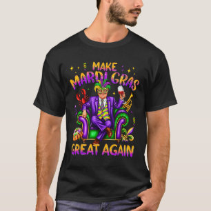 Camiseta El disfraz de Trump Mardi Gras es gracioso hacer d