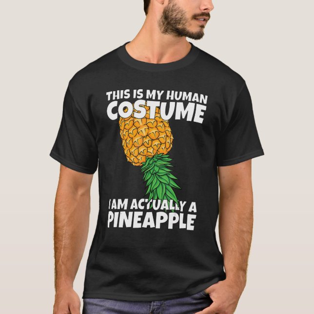 Camiseta El disfraz humano en realidad es una Halloween de  (Anverso)