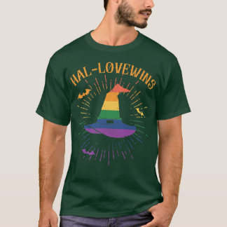 Camiseta El disfraz LGBTQ Halloween disfrazado con el amor 