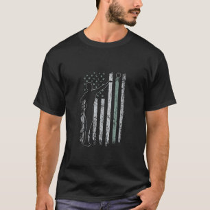 Camiseta El disparo de la bandera de los EE.UU. - El retro 
