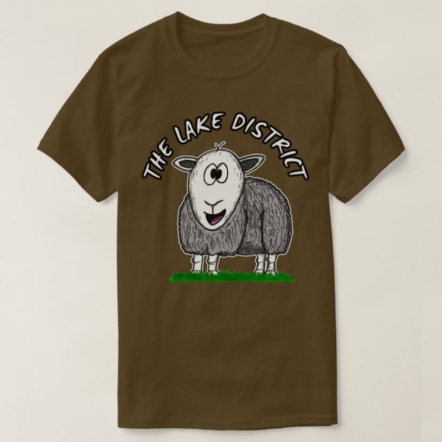 Camiseta El distrito del lago es divertida Herdwick Sheep C (Diseño del anverso)