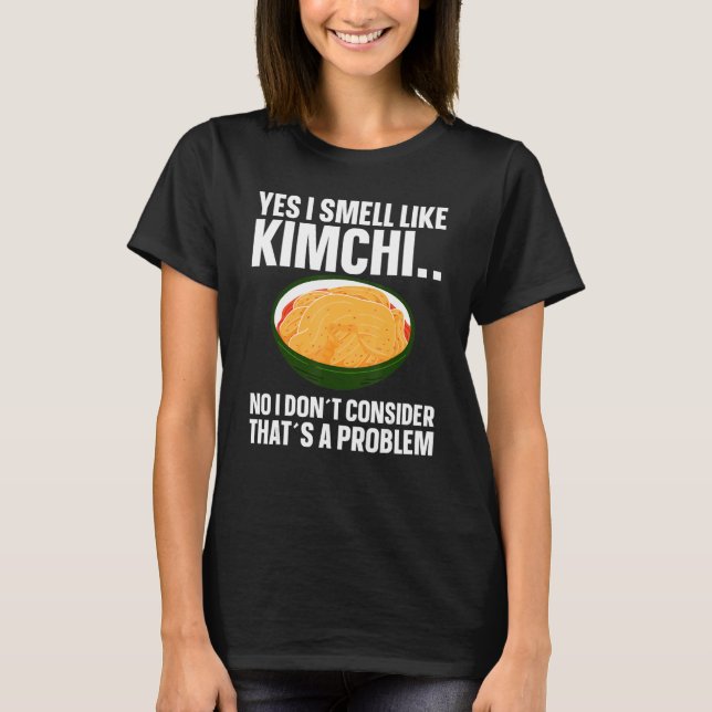 Camiseta El divertido amante de la comida coreana Kimchi (Anverso)