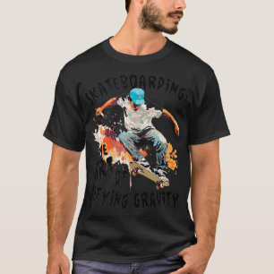 Camiseta El divertido amante del Skateboarding para el Arte