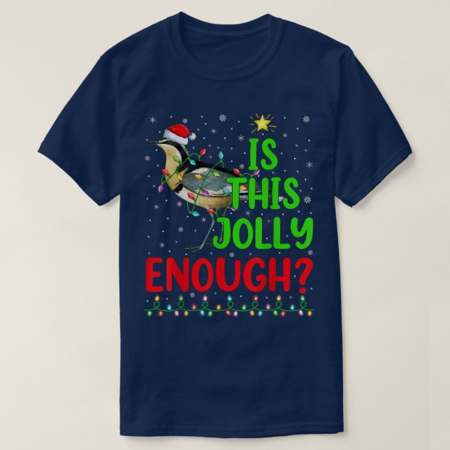 Camiseta El Divertido Árbol De Xmas Es Este Ave Suficiente  (Diseño del anverso)