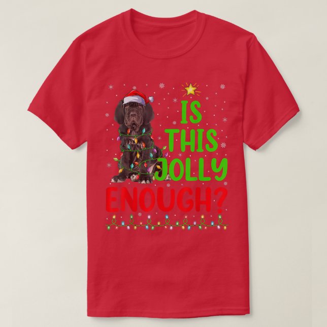 Camiseta El Divertido Árbol De Xmas Es Este Jolly Suficient (Diseño del anverso)