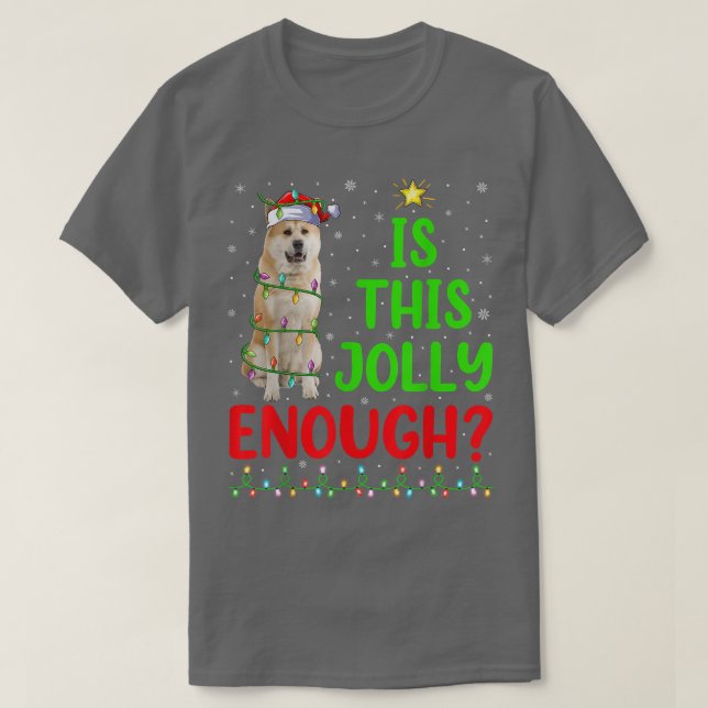 Camiseta El Divertido Árbol De Xmas Es Este Jolly Suficient (Diseño del anverso)