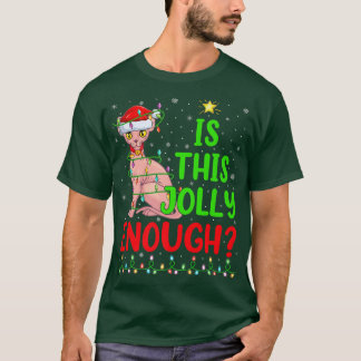Camiseta El Divertido Árbol De Xmas Es Un Gato Sphyn Chr Su