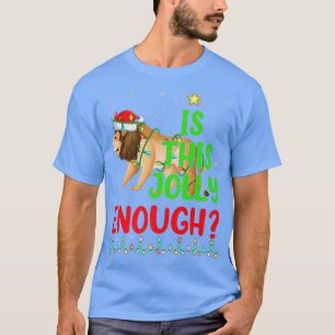Camiseta El Divertido Árbol De Xmas Es Un León De Montaña L