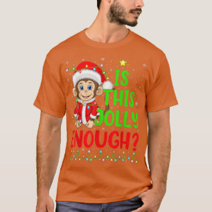 Camiseta El Divertido Árbol De Xmas Es Un Santo Cristo Mono