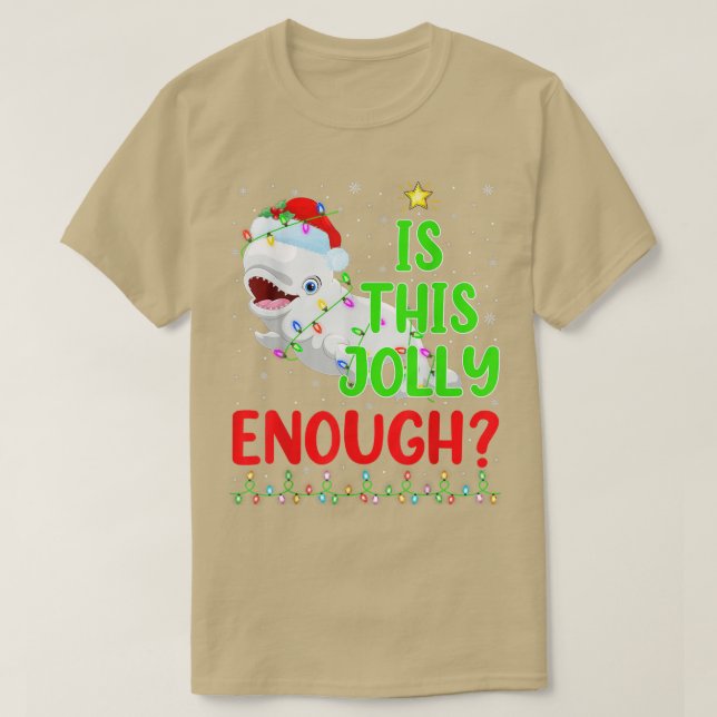 Camiseta El Divertido Árbol De Xmas Es Una Bala De Beluga S (Diseño del anverso)