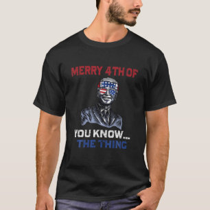 Camiseta El Divertido Biden Deslumbró A Merry 4 De Ustedes