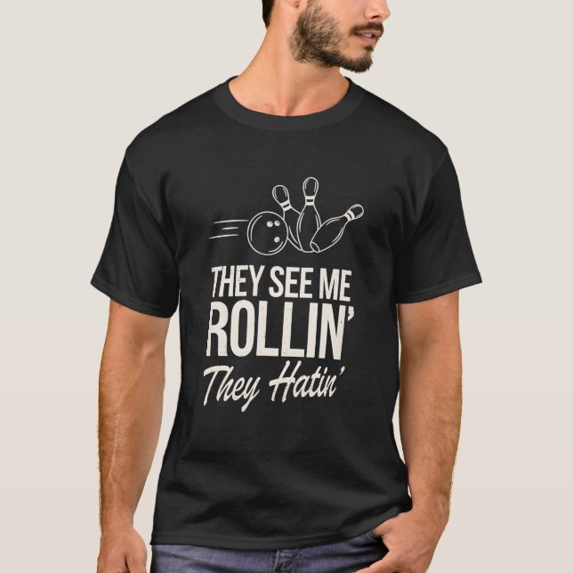 Camiseta El Divertido Bote Que Me Ven Rollin' Que Odian' (Anverso)