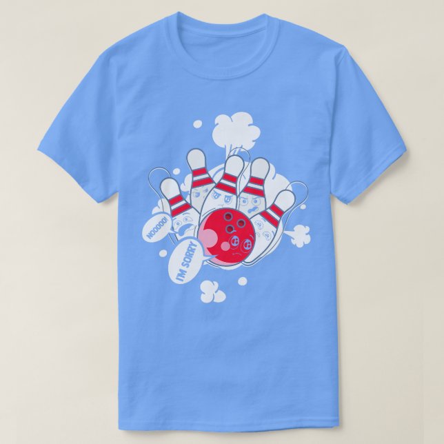 Camiseta El divertido Bowling Ball Bowling (Diseño del anverso)