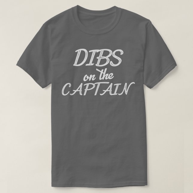 Camiseta El divertido Capitán Esposa se burla del Capitán 4 (Diseño del anverso)