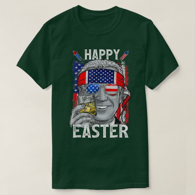 Camiseta El Divertido Consolador Joe Biden Feliz 4 De Julio (Diseño del anverso)