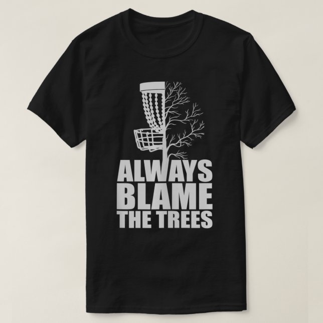 Camiseta El divertido disco de golf siempre culpa al disco  (Diseño del anverso)