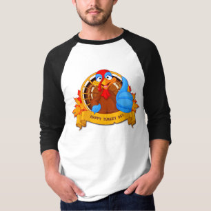 Camiseta El divertido diseño de Acción de Gracias al estilo