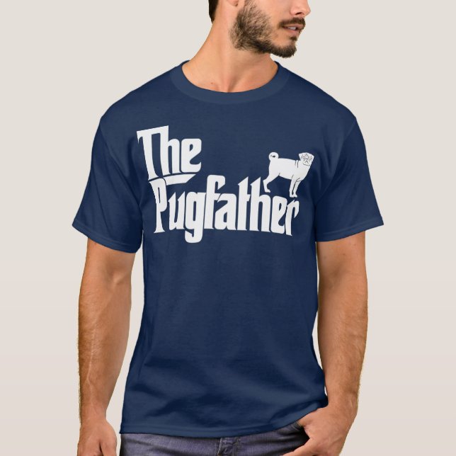 Camiseta El Divertido Dueño De Pug El Regalo Del Padre Pugf (Anverso)