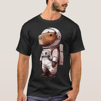 Camiseta El divertido espacio astronauta Capybara