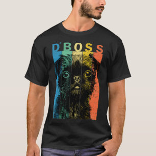 Camiseta El divertido griffon de Bruselas, el jefe de mamá