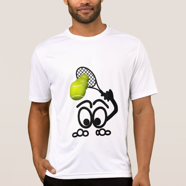 Camiseta El divertido juego de tenis masculino (Anverso)