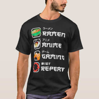 Camiseta El divertido juego manga japonesa Anime Gaming Ani
