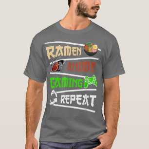 Camiseta El divertido juego manga japonesa Anime Gaming Ani