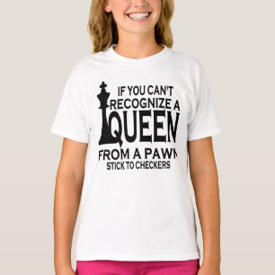 Camiseta El divertido jugador de ajedrez Club Queen Board