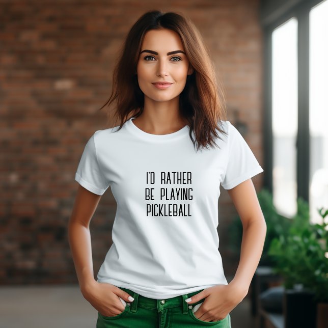 Camiseta El divertido lema negro Dream de Pickleball Lover (Subido por el creador)