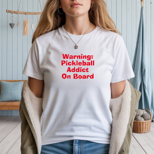 Camiseta El divertido lema rojo del sueño de Pickleball Lov