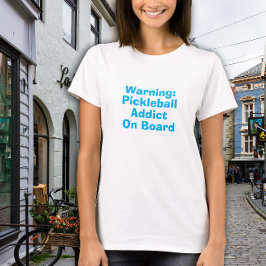 Camiseta El divertido lema turquesa del sueño de Pickleball