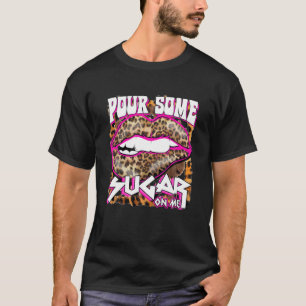 Camiseta El Divertido Leopardo Pink Hot Pour Un Poco De Az