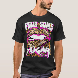 Camiseta El Divertido Leopardo Pink Hot Pour Un Poco De Azú
