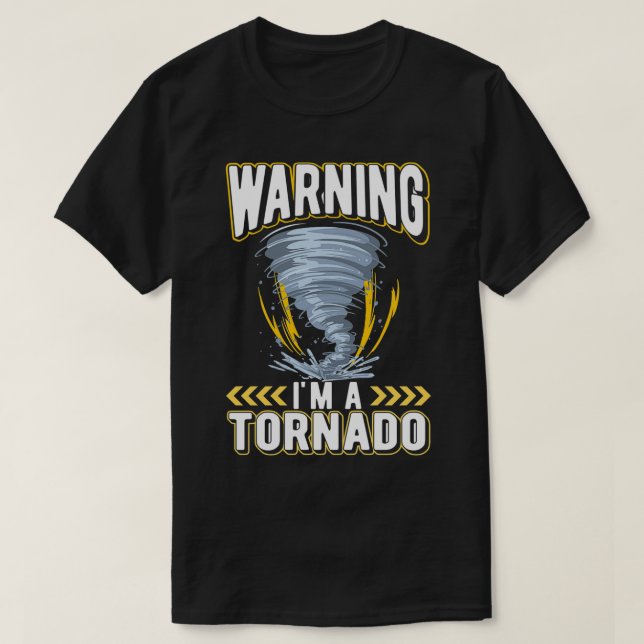 Camiseta El divertido niño Tornado Lover El Tiempo (Diseño del anverso)
