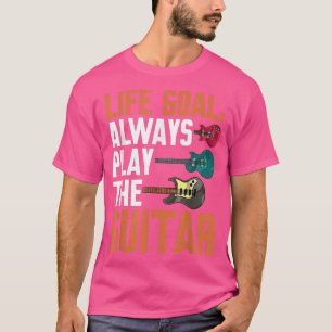 Camiseta El divertido objetivo de vida de un músico guitari