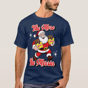 Camiseta El divertido paquete de cervezas Santa Six cuanto 